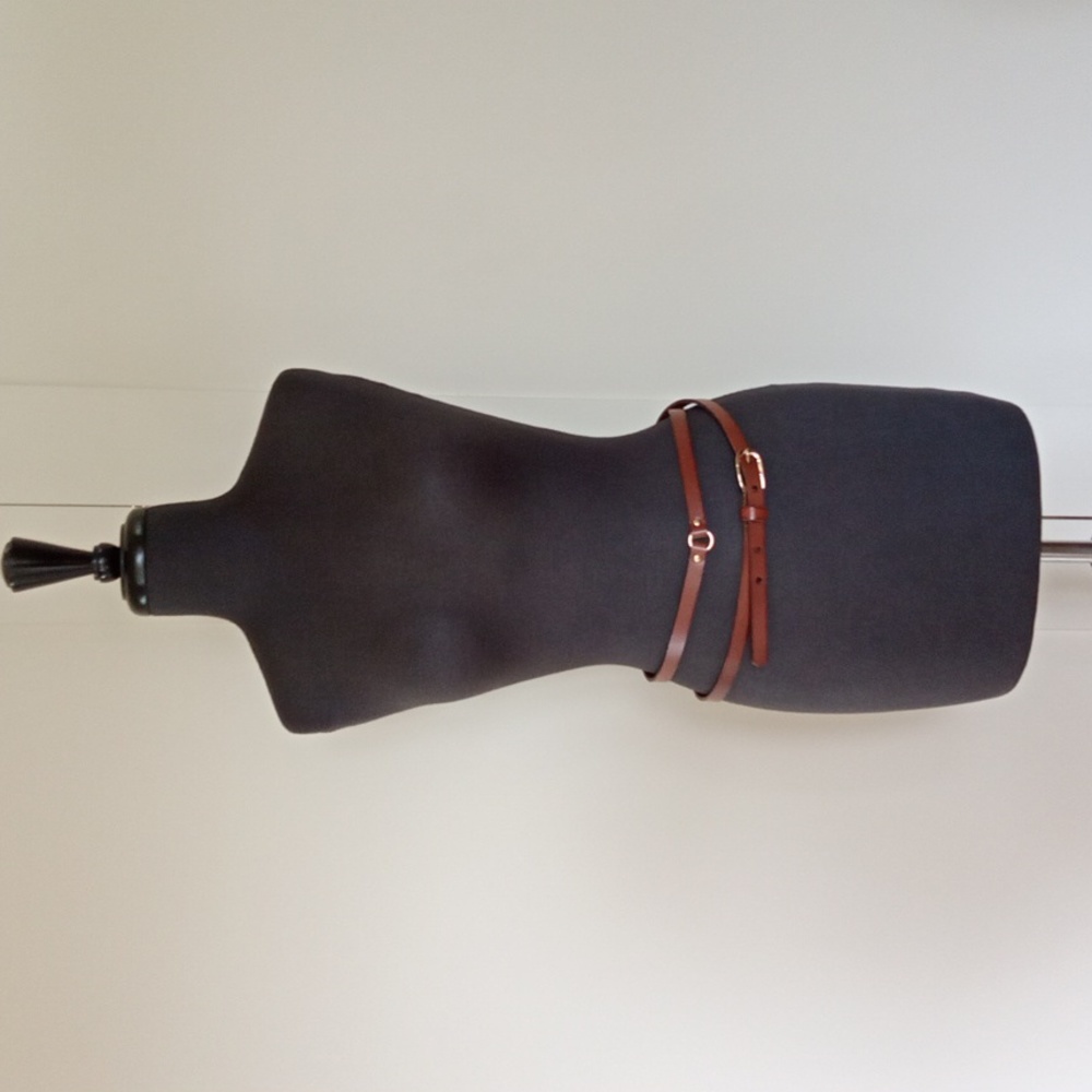 Peruvian Connection l Skinny Leather Double-Wrap Belt